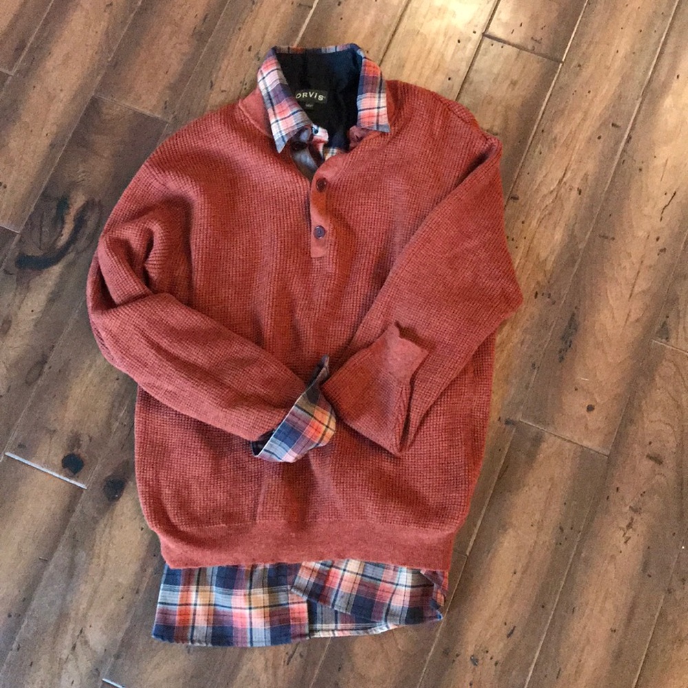 Orvis shirt and sweater set